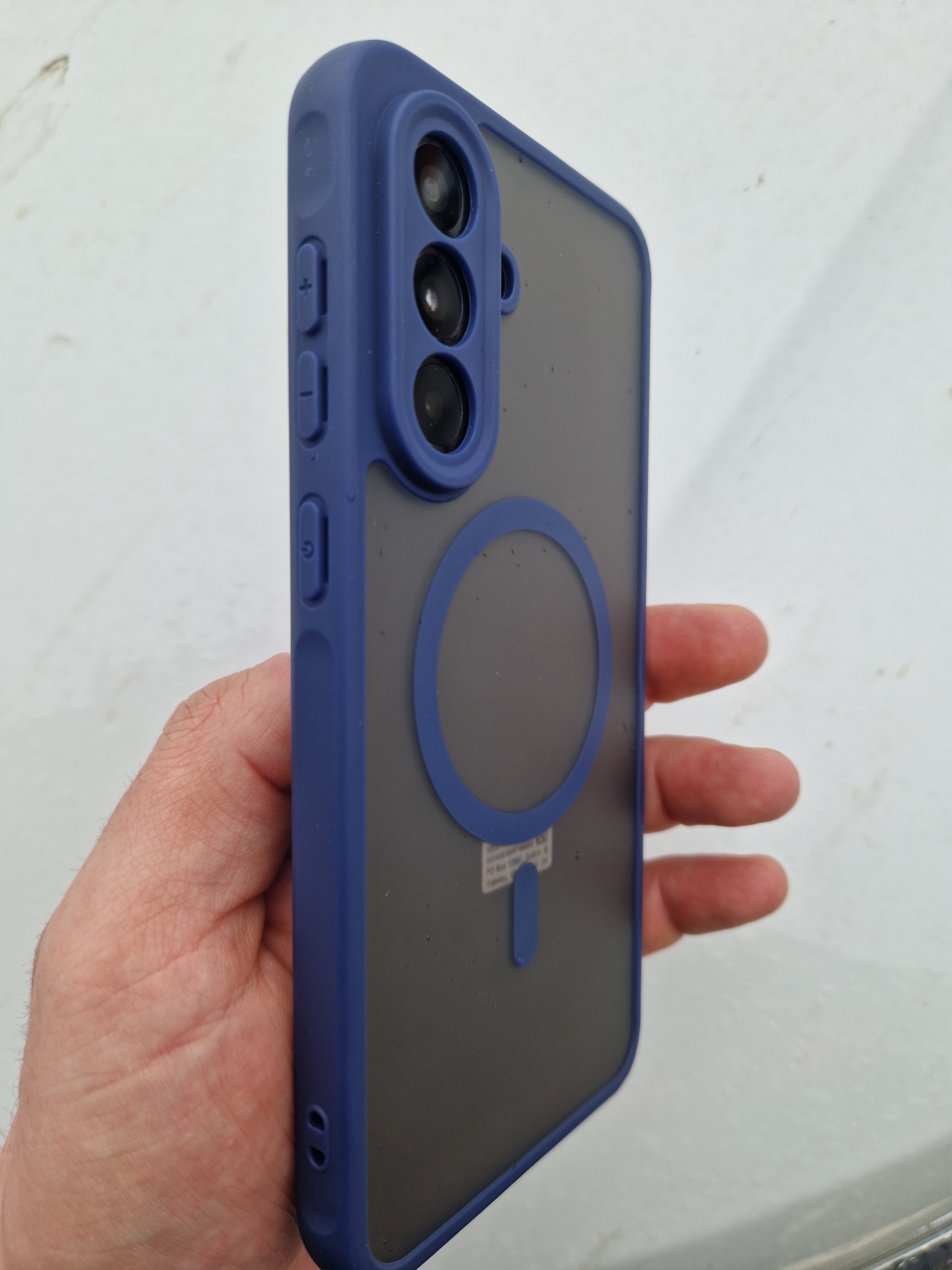 Husa telefon EJANBO pentru Samsung Galaxy A56-5G, neagra mata, design texturat