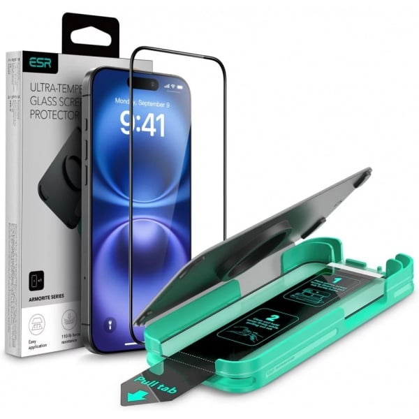 Folie protectie ESR Armorite compatibila cu iPhone 16 Pro Black