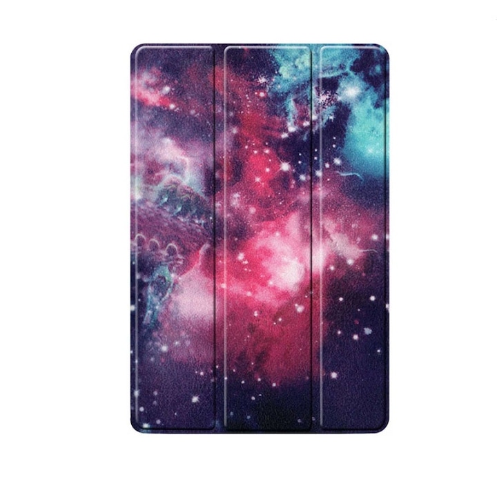 Husa pentru tableta, piele triplata, 10.5'', compatibila cu Samsung Galaxy Tab A8 10.5” X205/X205 2021, Mauve