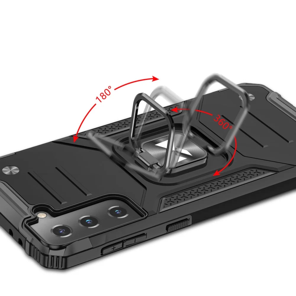 Carcasa Wozinsky Ring Armor cu Magnetic Holder compatibila cu Samsung Galaxy S22, Albastru