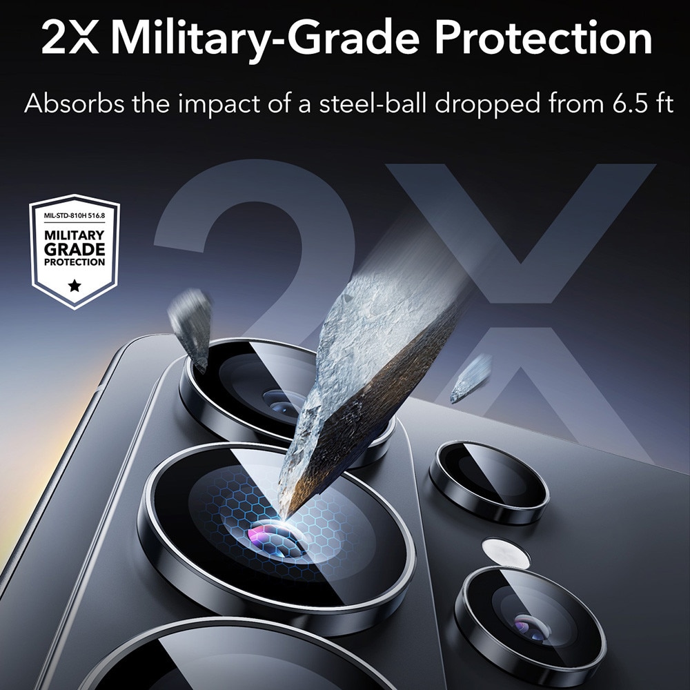 Folie Camera pentru Samsung Galaxy S26 Ultra - ESR Armorite Camera Lens Protectors - Black