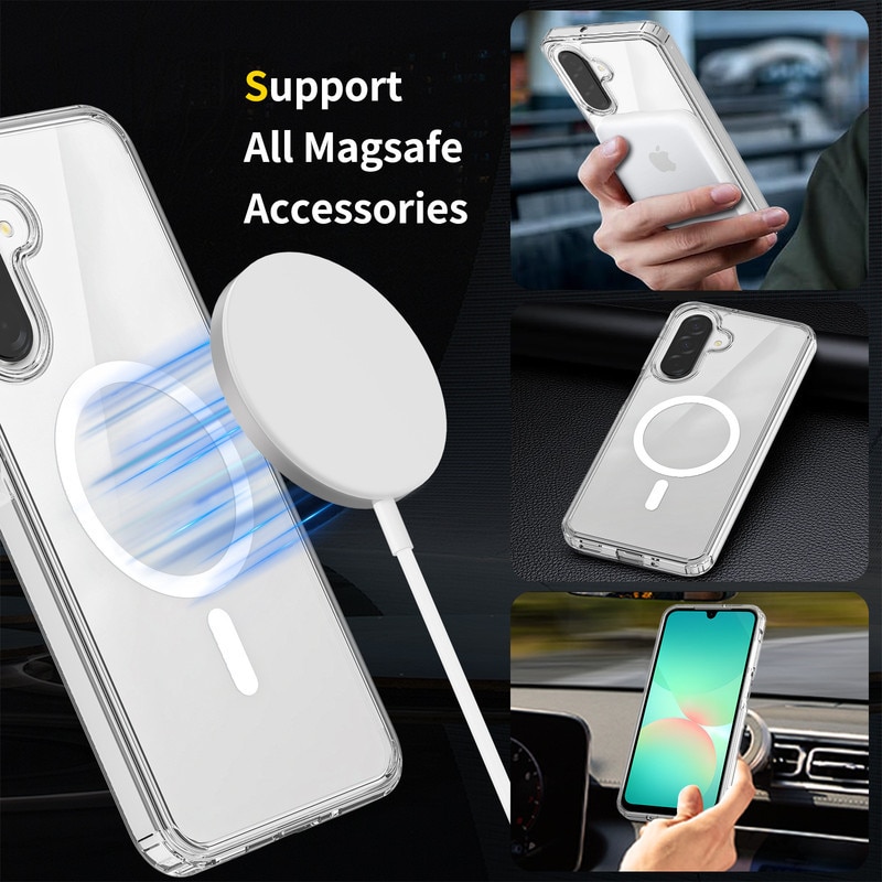 Husa telefon, pentru Samsung Galaxy A26 5G Anti-ingalbenire si anti-zgarietura, Alb transparent