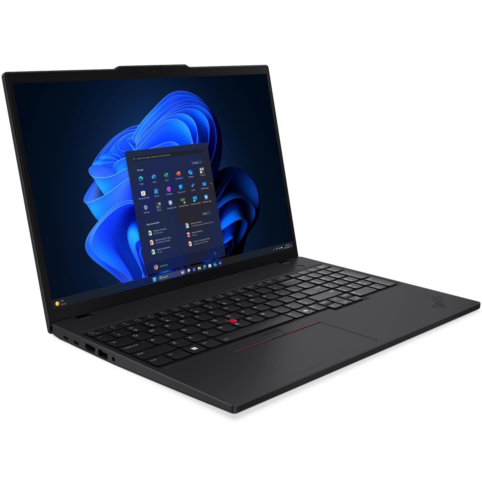 Laptop Lenovo ThinkPad T16 Gen 4 cu procesor Intel Core™ Ultra 7 255U pana la 5.2GHz, 16" WUXGA, IPS, 32GB DDR5 RAM, 1TB SSD, Intel® Graphics, Windows® 11 Pro, Black, 3Y Courier