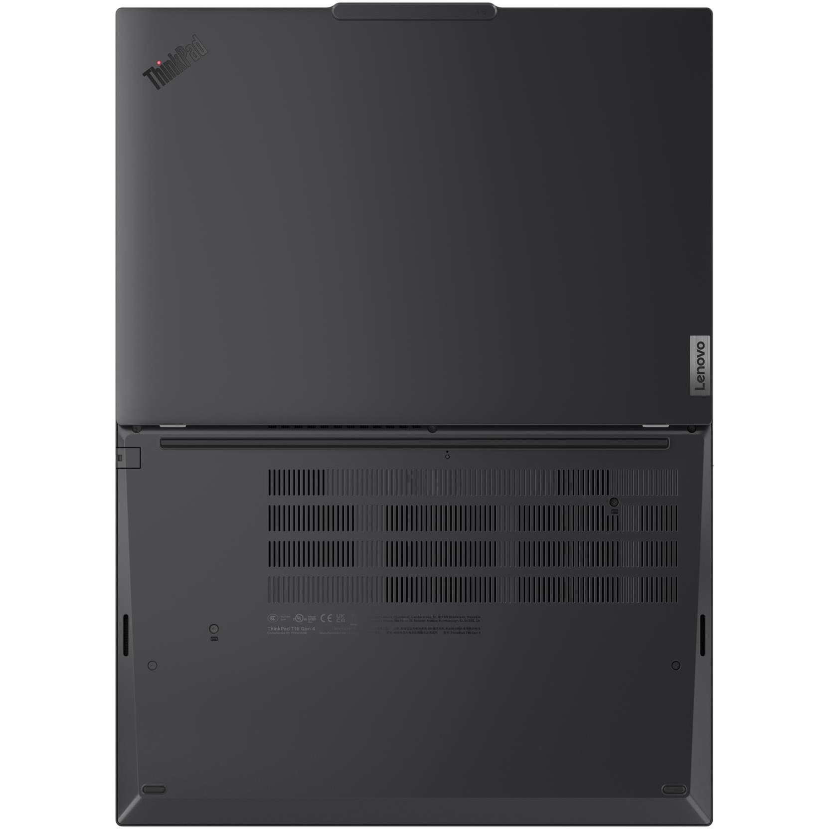 Laptop Lenovo ThinkPad T16 Gen 4 cu procesor Intel Core™ Ultra 7 255U pana la 5.2GHz, 16" WUXGA, IPS, 32GB DDR5 RAM, 1TB SSD, Intel® Graphics, Windows® 11 Pro, Black, 3Y Courier