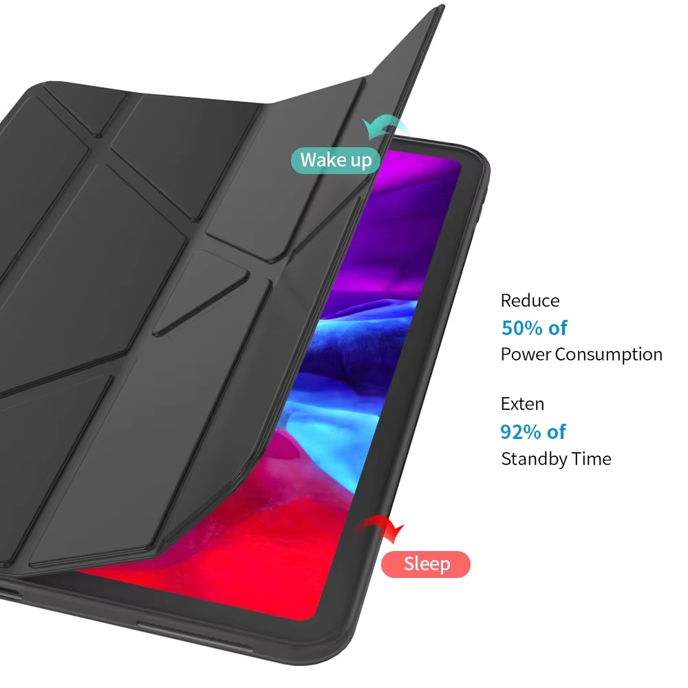 Husa Trifold Magnetica pentru Samsung Galaxy Tab S10+ Plus 2024/ S9 FE+ Plus / S9+ Plus 12.4", Smart Cover, Suport Stylus