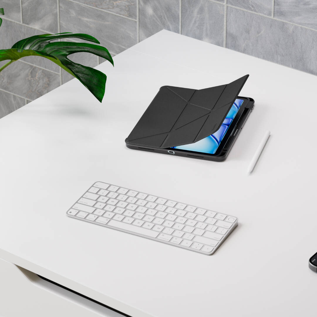 Husa Trifold Magnetica pentru Samsung Galaxy Tab S10+ Plus 2024/ S9 FE+ Plus / S9+ Plus 12.4", Smart Cover, Suport Stylus