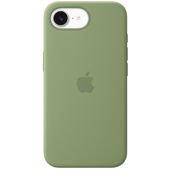 Husa de protectie Apple Silicone Case with MagSafe pentru iPhone 17e, Light Moss