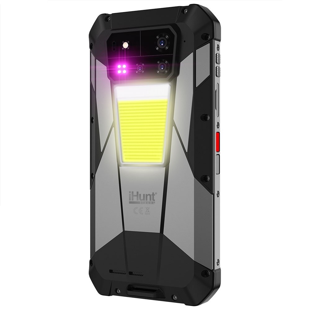 Telefon mobil iHunt Tank 4 Pro, 5G, Dual SIM, 6.73-inch 3K 120Hz AMOLED, Proiector Video Laser 720P 60Hz, Octa-Core, 36GB RAM, 1TB, Camera 50AF + 64 Night + 50MP Telephoto / 32MP Fata, Incarcare Turbo 120W, NFC, IP68/IP69, Android 14