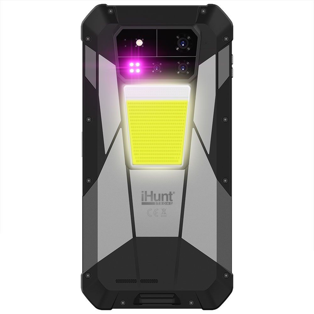 Telefon mobil iHunt Tank 4 Pro, 5G, Dual SIM, 6.73-inch 3K 120Hz AMOLED, Proiector Video Laser 720P 60Hz, Octa-Core, 36GB RAM, 1TB, Camera 50AF + 64 Night + 50MP Telephoto / 32MP Fata, Incarcare Turbo 120W, NFC, IP68/IP69, Android 14