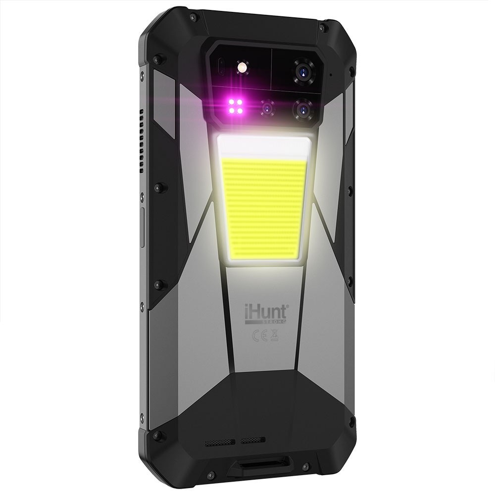 Telefon mobil iHunt Tank 4 Pro, 5G, Dual SIM, 6.73-inch 3K 120Hz AMOLED, Proiector Video Laser 720P 60Hz, Octa-Core, 36GB RAM, 1TB, Camera 50AF + 64 Night + 50MP Telephoto / 32MP Fata, Incarcare Turbo 120W, NFC, IP68/IP69, Android 14