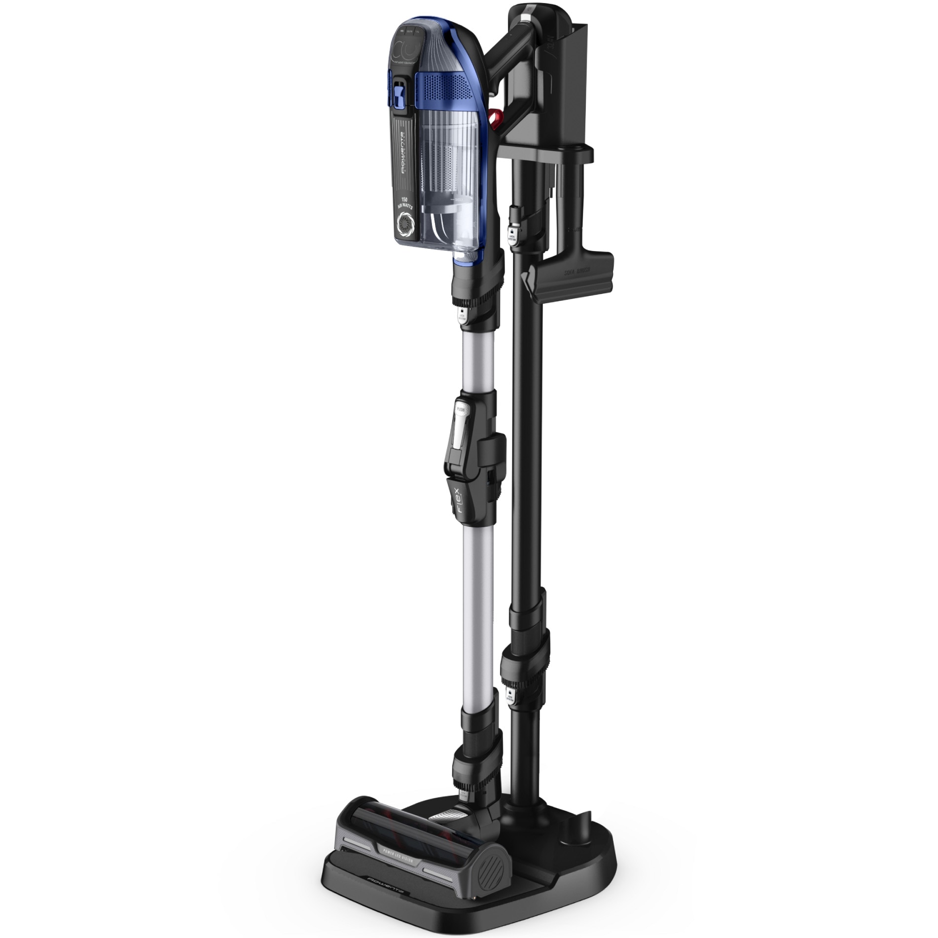 Aspirator vertical Rowenta cu mop X-Force Flex 14.6 Aqua RH99C3WO 480W 0.4L Albastru Negru