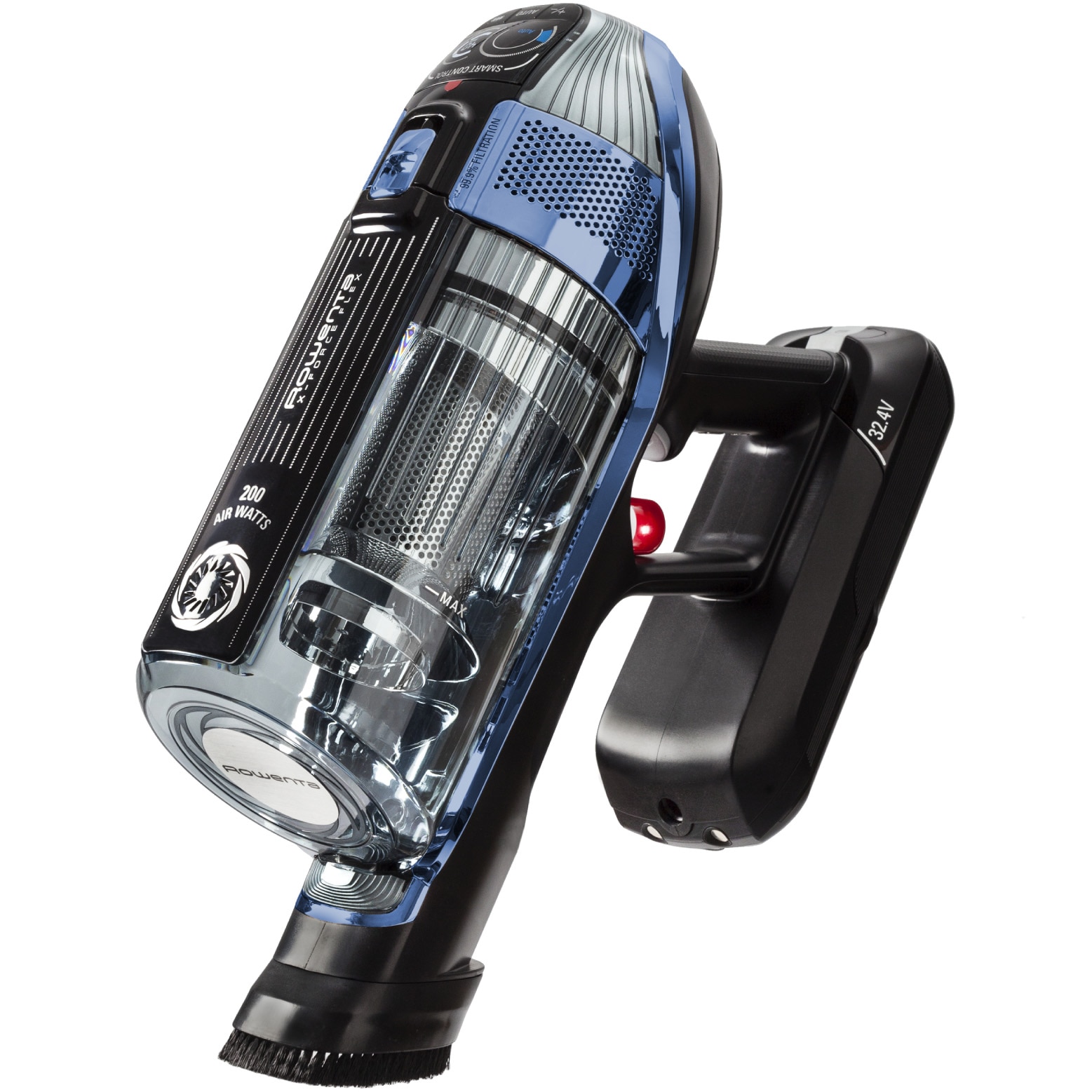 Aspirator vertical Rowenta cu mop X-Force Flex 14.6 Aqua RH99C3WO 480W 0.4L Albastru Negru