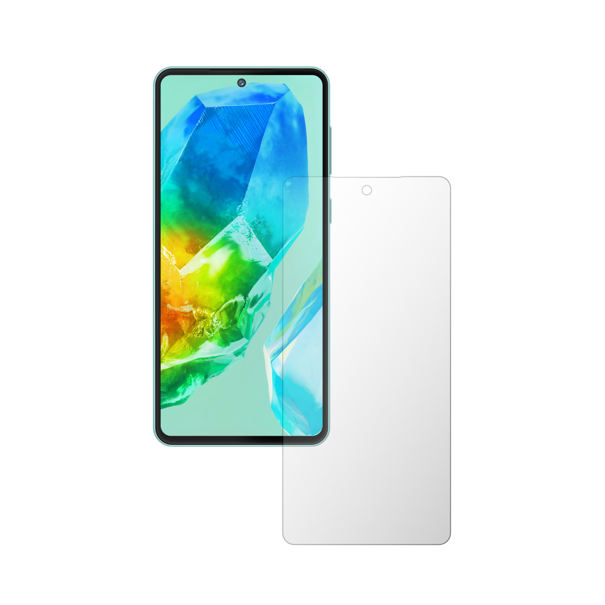 Folie Protectie Ecran Folie24, pentru Samsung Galaxy M55s, 1X Ultra-Clear cu Acoperire Case-Friendly ( Compatibile cu Carcasa ), Adeziva, Flexibila cu Auto Regenerare