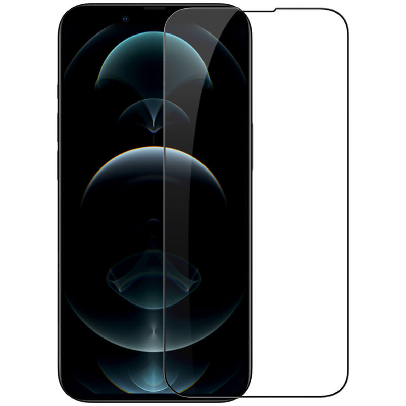 Folie de sticla pentru Apple iPhone 13 Pro, Rezistent la socuri, Acoperire completa, Negru