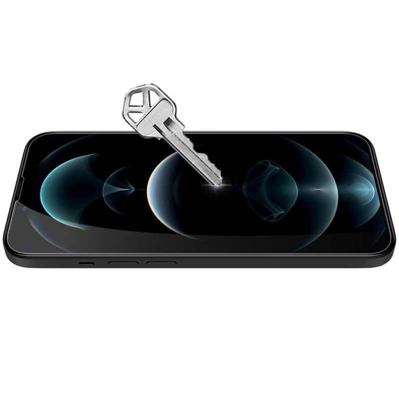 Folie de sticla pentru Apple iPhone 13 Pro, Rezistent la socuri, Acoperire completa, Negru