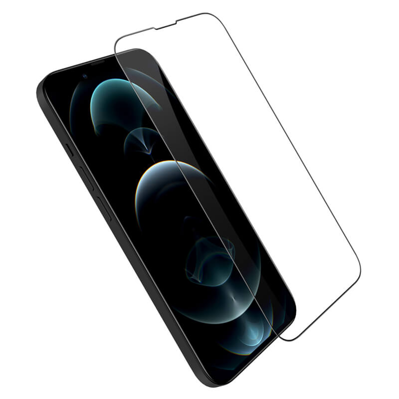 Folie de sticla pentru Apple iPhone 13 Pro, Rezistent la socuri, Acoperire completa, Negru