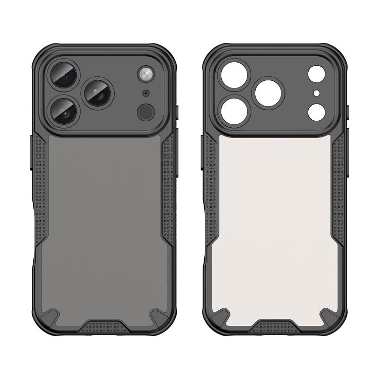 Husa pentru Apple iPhone 17 Pro, Defender Matt, Protectie Camere, AntiShock, Neagra