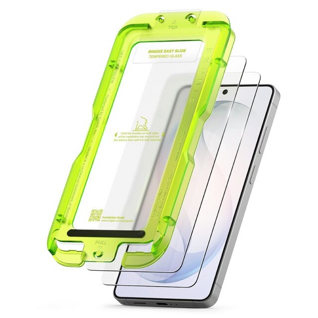Set 2 x Folie Sticla Ringke Compatibila Cu Samsung Galaxy S26 ULTRA, Montaj Usor Cu Aplicator, Transparenta