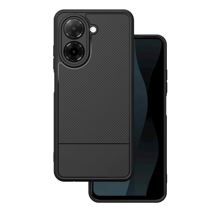 Husa pentru Xiaomi Redmi A5, Simple Carbon, Shockproof, Negru