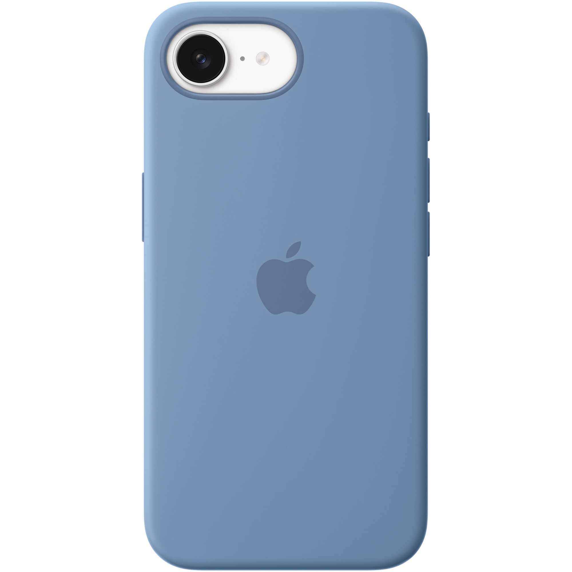 Husa de protectie Apple Silicone Case pentru iPhone 16e, Winter Blue