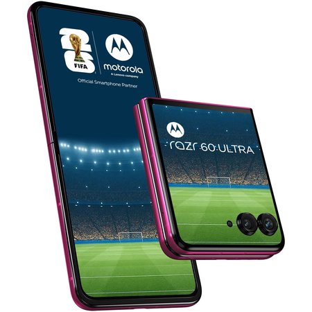Telefon mobil Motorola razr 60 ultra, Dual SIM, 512GB, 16GB RAM, 5G, Pantone Cabaret