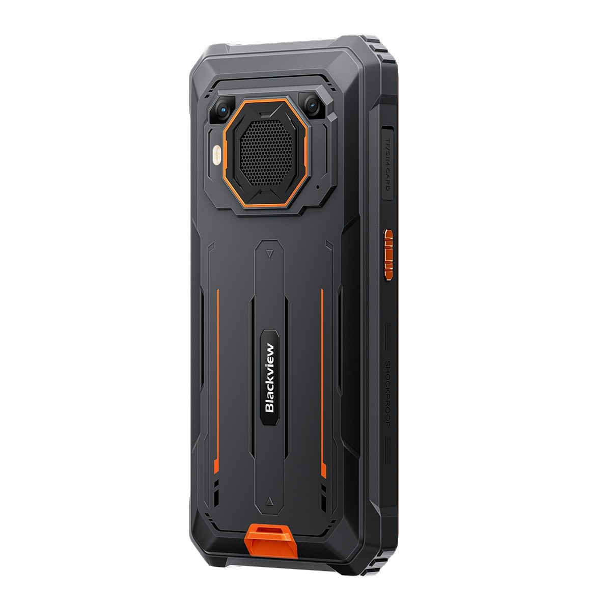 Telefon mobil Blackview BV6200 Plus, 4G, 6.56" FHD+, 24GB Ram(8GB + 16GB extensibili), 256GB, 16MP, Android 14, 11000mAh, 90hz, Rezistent la praf/anti-picatura/impermeabil, Fata ID/NFC, Portocaliu