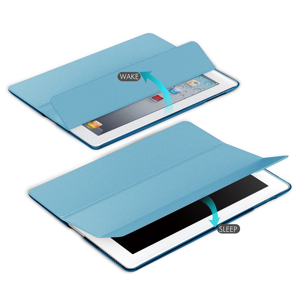 Husa tableta Smart Cover, ultra-subtire, functie trezire/somn automata, multicolor, pentru iPad 2/3/4 (9.7 inch)
