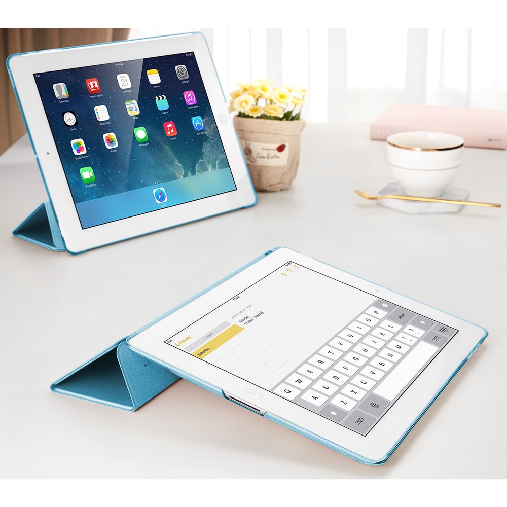 Husa tableta Smart Cover, ultra-subtire, functie trezire/somn automata, multicolor, pentru iPad 2/3/4 (9.7 inch)