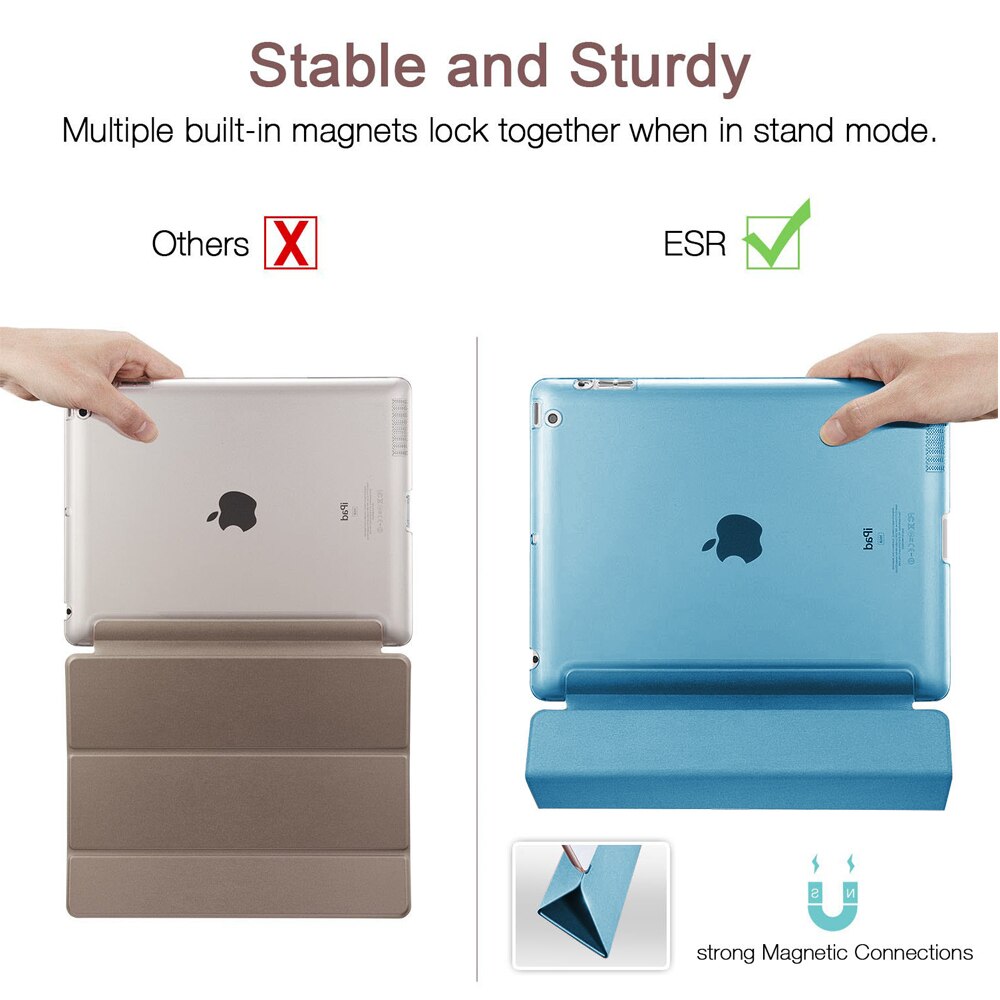 Husa tableta Smart Cover, ultra-subtire, functie trezire/somn automata, multicolor, pentru iPad 2/3/4 (9.7 inch)