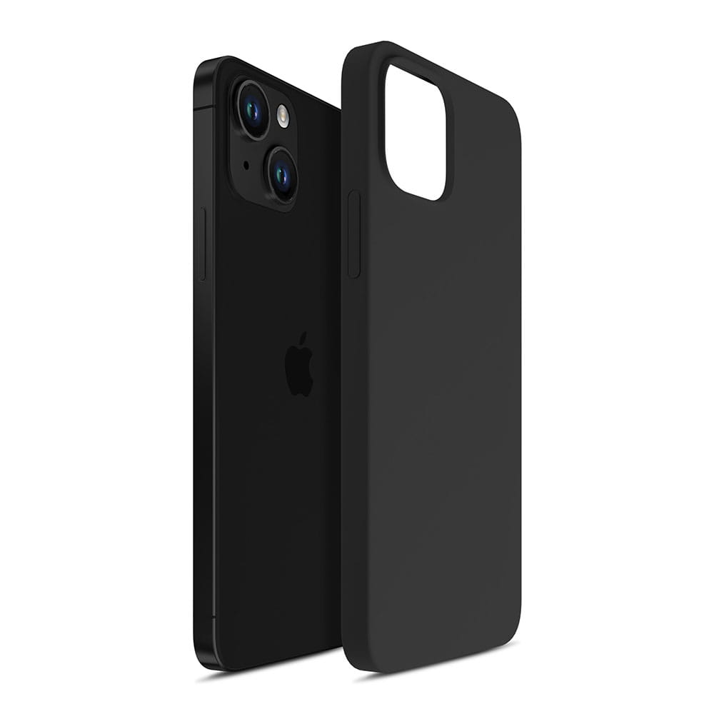 Husa de protectie 3mk Silicone Case pentru iPhone 15, Black