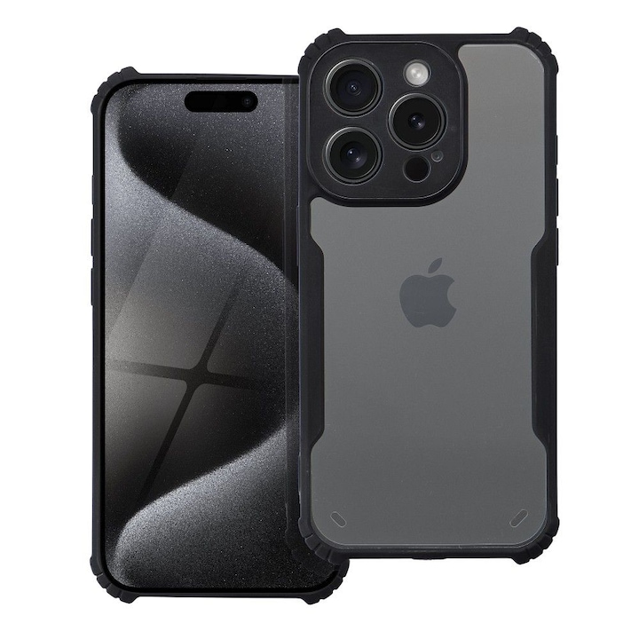 Husa pentru Apple iPhone 17 Pro Max, Anti-Drop, Negru