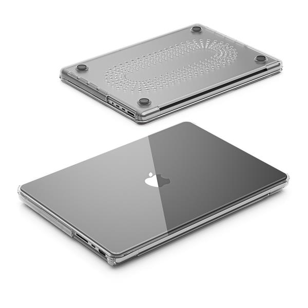 Husa EtuiTab transparenta flexibila pentru MacBook Air 13,6", protectie impotriva zgarieturilor, design modern, 2023-2025