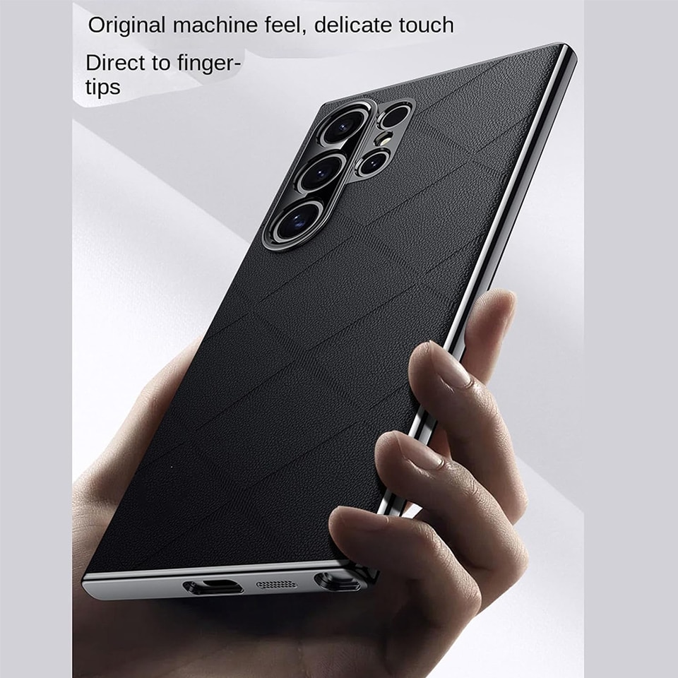 Carcasa pentru telefon, TREXORA, design de afaceri, textura diamant, rezistent la socuri, negru, pentru Galaxy S25 Ultra