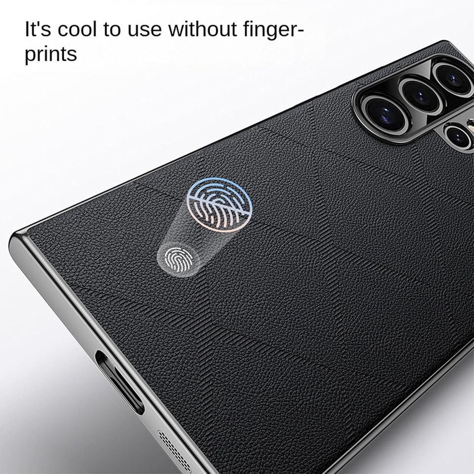 Carcasa pentru telefon, TREXORA, design de afaceri, textura diamant, rezistent la socuri, negru, pentru Galaxy S25 Ultra