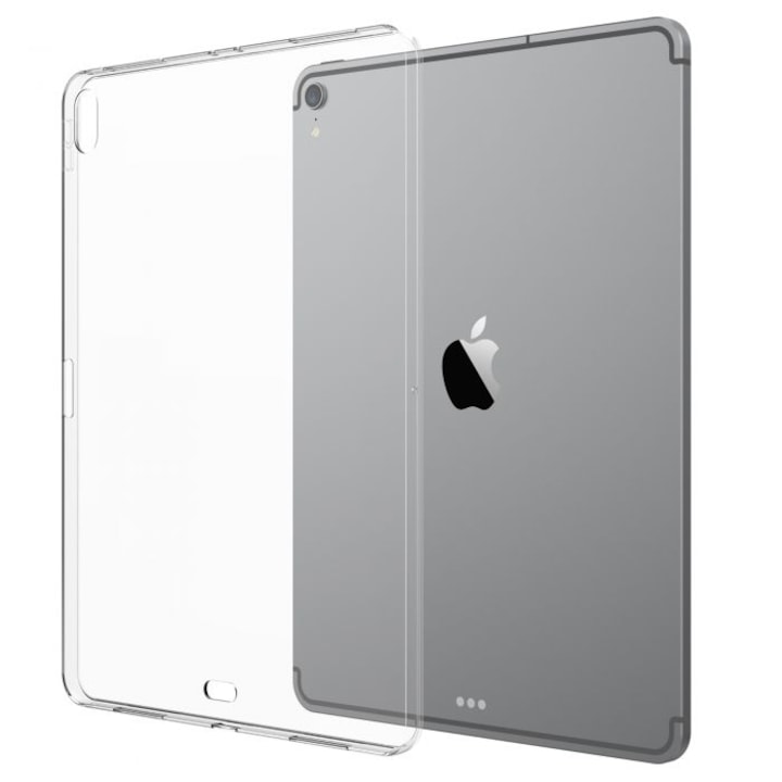 Husa de protectie pentru iPad Pro 2018, 12.9", bumper, silicon, Transparent