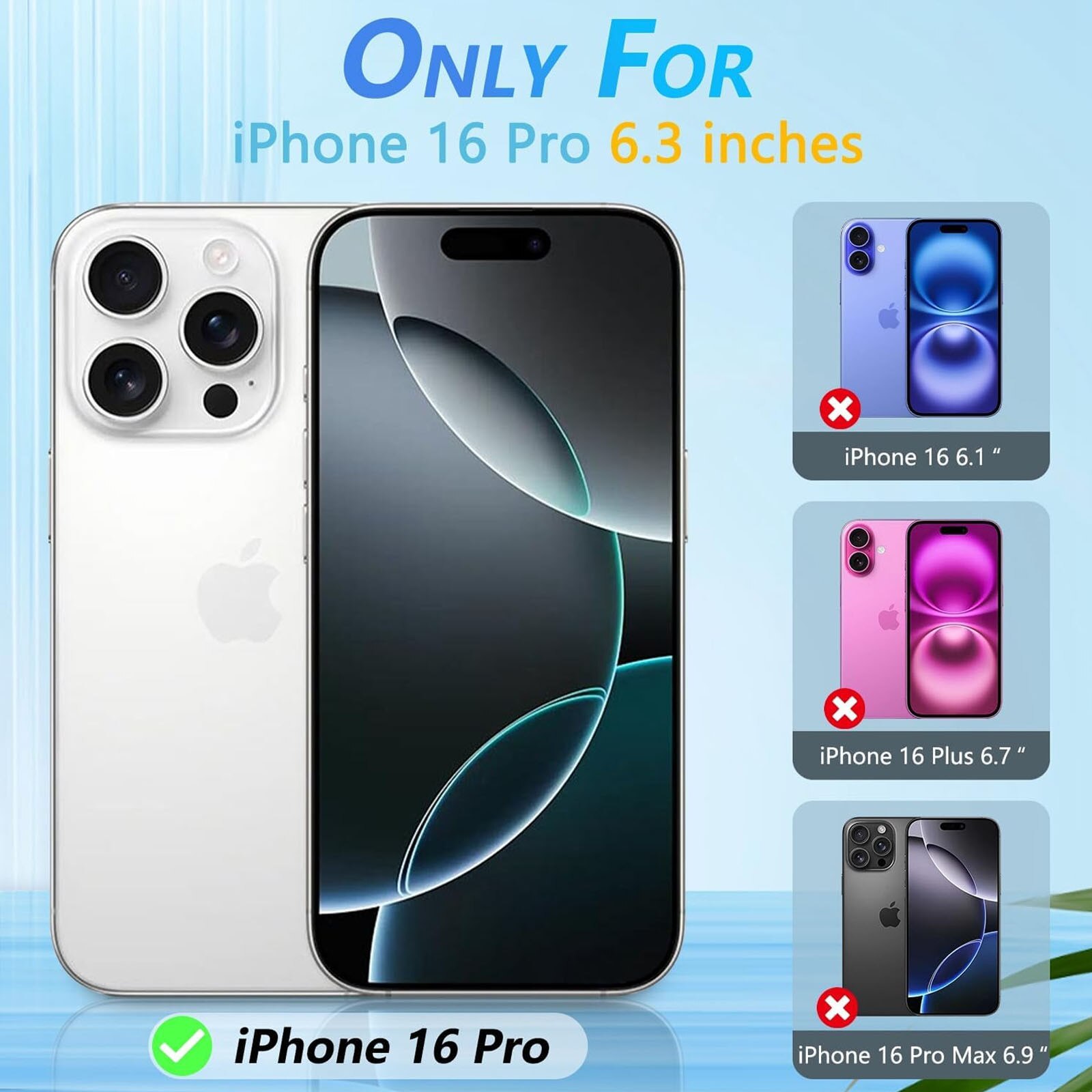 Husa telefon compatibila iPhone 16 Pro, Hggzeg, Husa protectie, Antizgarieturi si rezistent la socuri, Margini ridicate pentru protectia ecranului, Protectie Camera, Usor de instalat, TPU, Negru