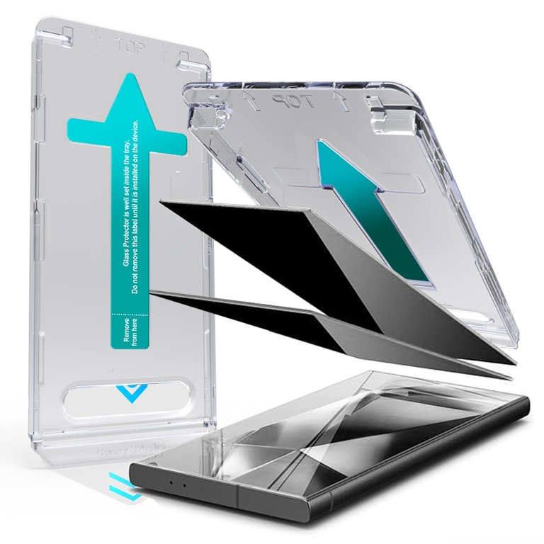 Folie de protectie ecran din sticla temperata anti-spion fara margini negre (versiune explosion-proof) pentru Samsung Galaxy S23 Plus — Protectie profesionala, rezistenta la zgarieturi si socuri, tehnologie de dedusare automata a prafului