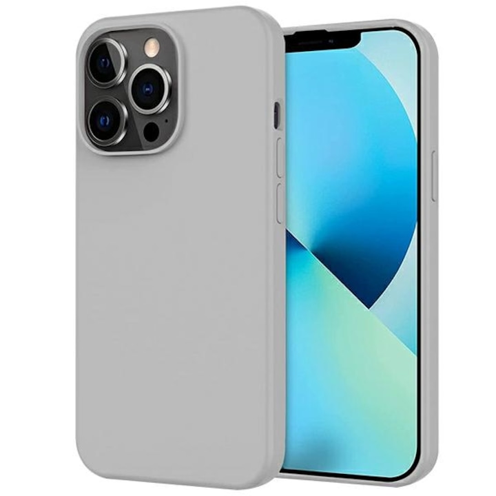 Husa telefon, Beline, Pentru iPhone 15 Pro Max 6,7", Gri