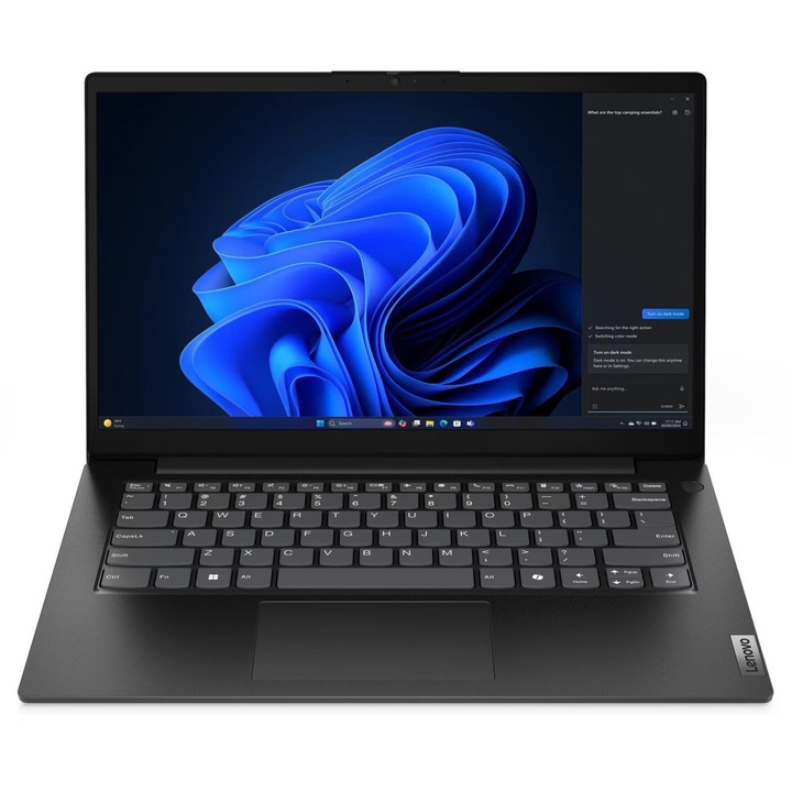Laptop Lenovo V14 G5 IRL, 14" Full HD, Intel® Core™ i7 13620H pana la 4.9 GHz, 16 GB RAM DDR5 5200, 512 GB SSD, Intel® UHD Graphics, Free Dos, Black 512 GB