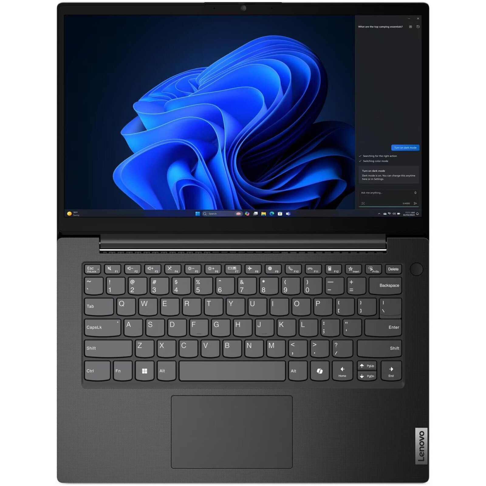 Laptop Lenovo V14 G5 IRL, 14" Full HD, Intel® Core™ i7 13620H pana la 4.9 GHz, 16 GB RAM DDR5 5200, 512 GB SSD, Intel® UHD Graphics, Free Dos, Black 512 GB