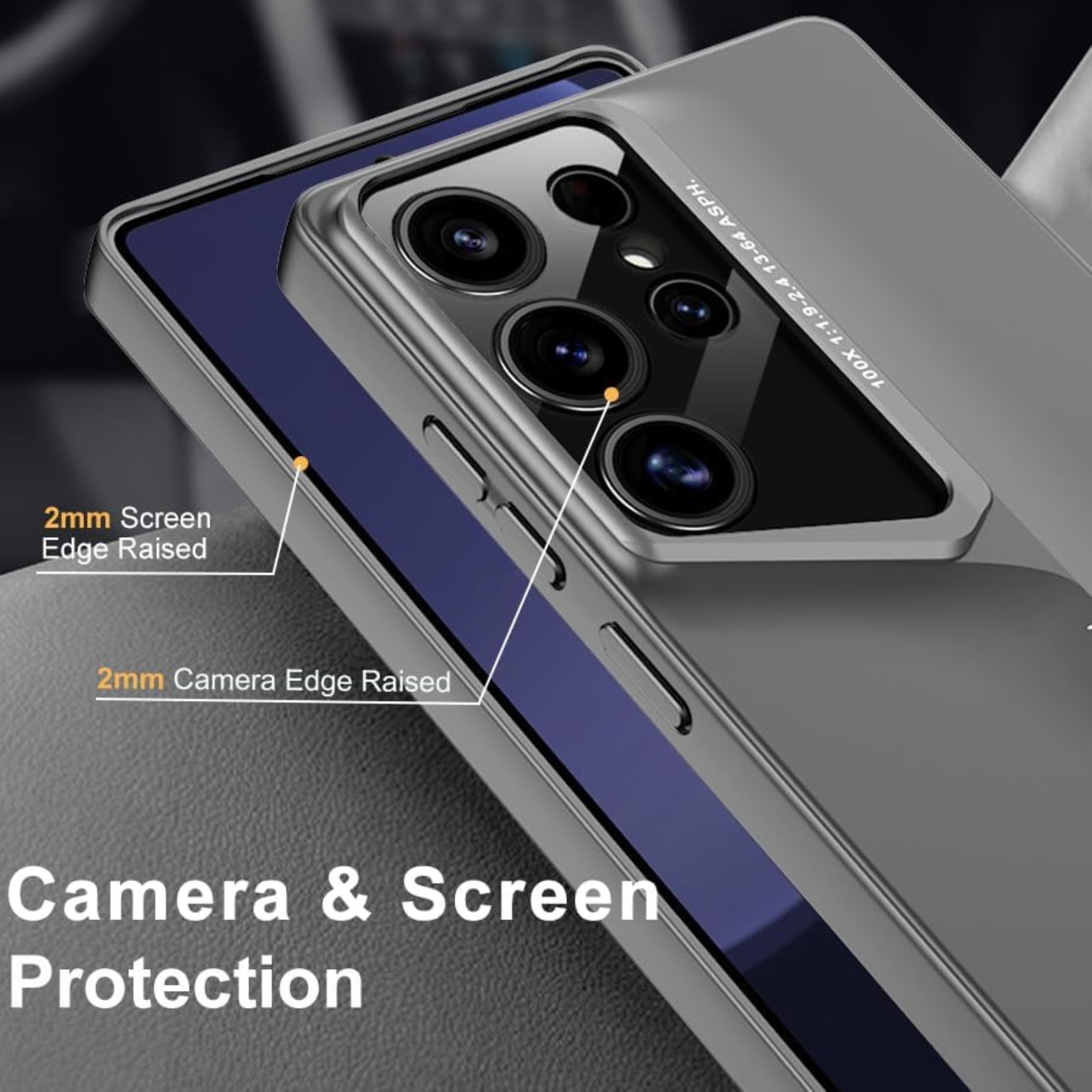 Husa protectie telefon, TREXORA, Policarbonat, Pentru Samsung Galaxy S25 Ultra, Gri