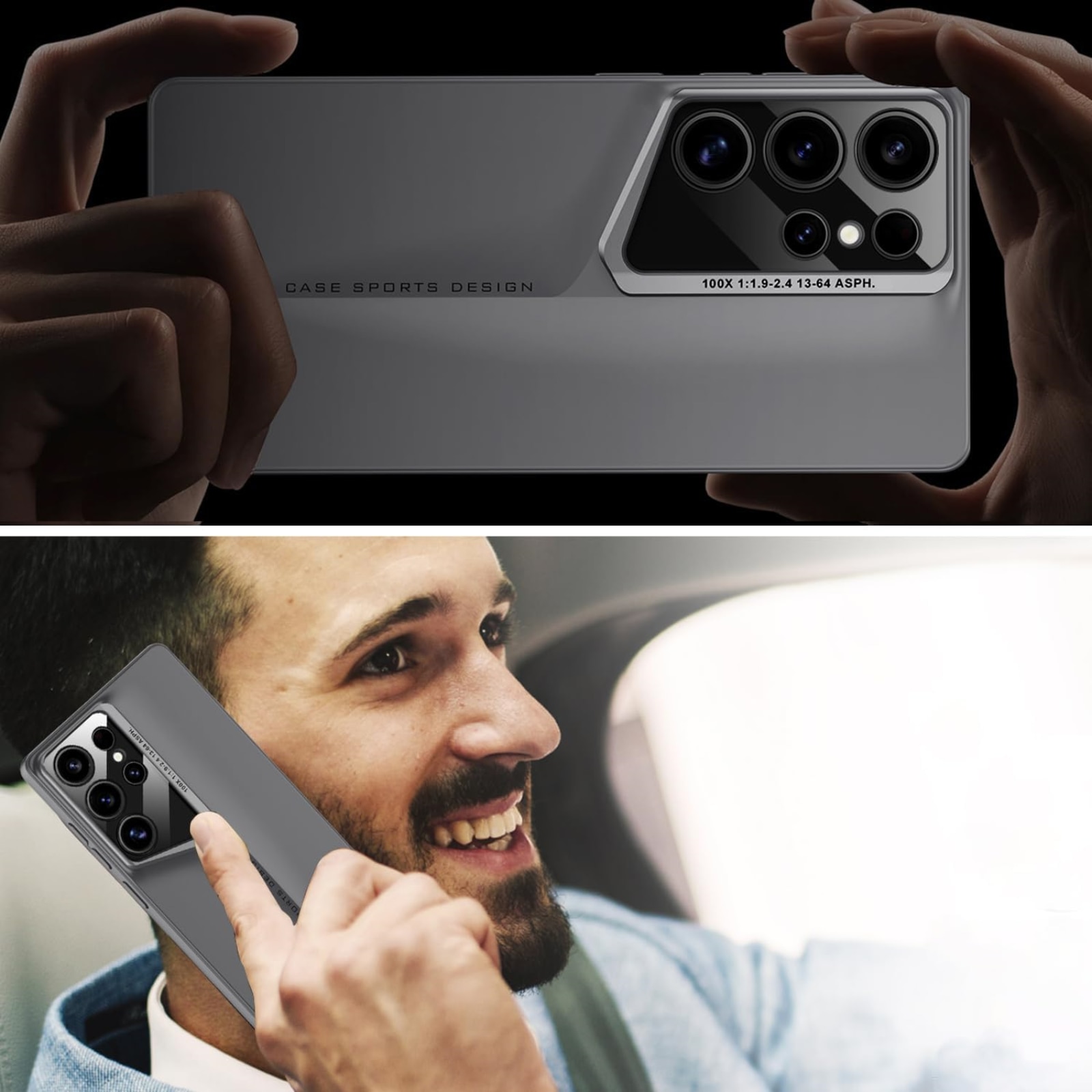 Husa protectie telefon, TREXORA, Policarbonat, Pentru Samsung Galaxy S25 Ultra, Gri