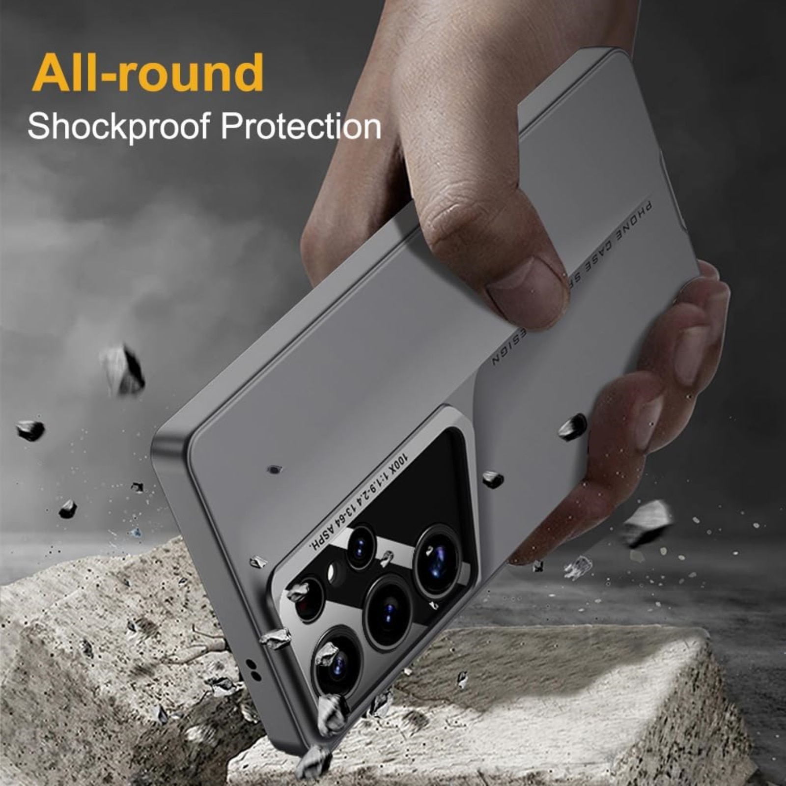 Husa protectie telefon, TREXORA, Policarbonat, Pentru Samsung Galaxy S25 Ultra, Gri