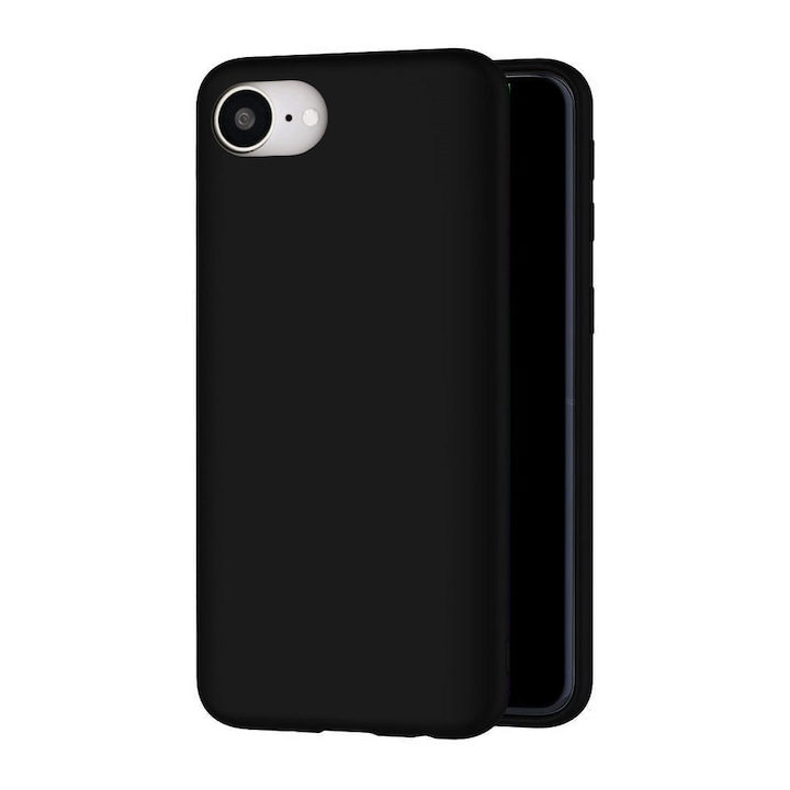 Husă de telefon compatibilă cu iPhone 17e - Husă din silicon negru