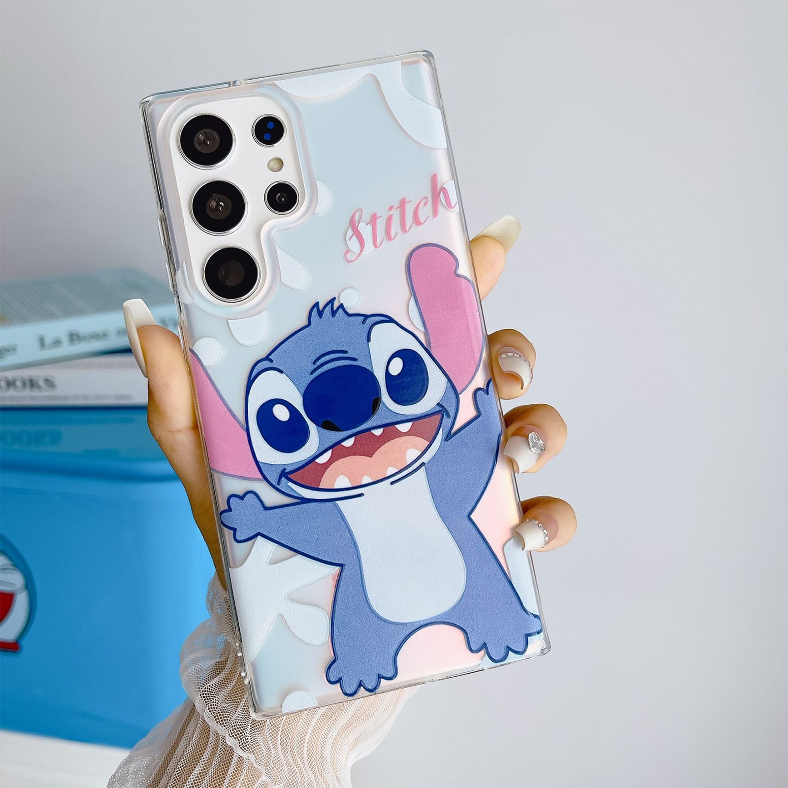 Carcasa protectoare, TREXORA, design Stitch, protectie anti-cadere, material policarbonat, multicolor, pentru Samsung Galaxy S25 Ultra