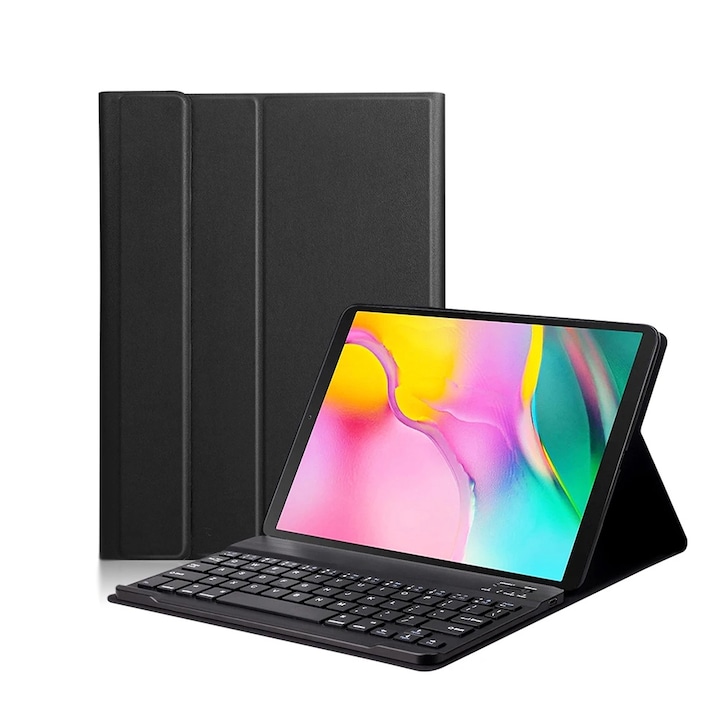 Husa cu Tastatura pentru Samsung Galaxy Tab A9 Plus Techsuit CozyTab Case Black