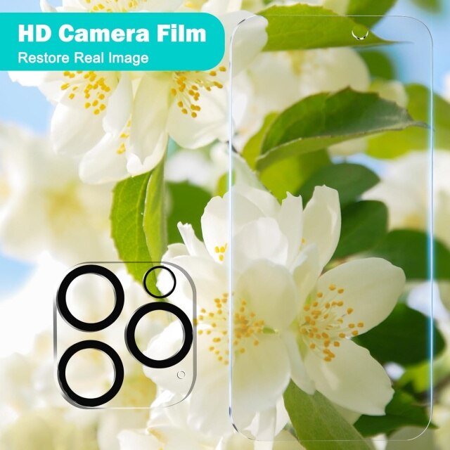 Set 3 folii protectie ecran/3 folii protectie camera, Sticla securizata, Compatibile cu iPhone 16 Pro Max, Privacy