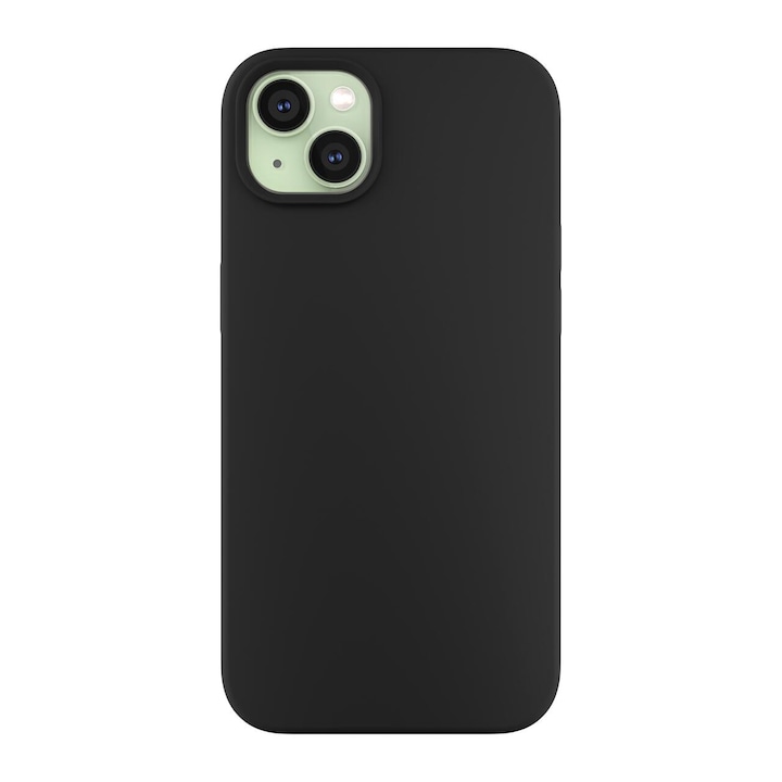 Husa de protectie Next One Silicone Case pentru iPhone 15, MagSafe compatible, Black