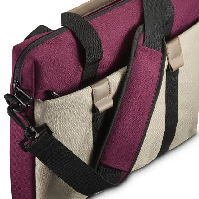 Geanta laptop, Hama, 40 - 41 cm, 15.6 - 16.2", Bej/Visiniu