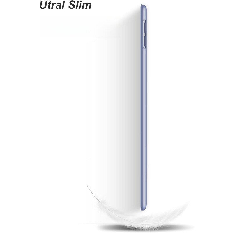 Husa tableta din silicon, Tip Carte pentru Apple iPad 10 10.9'', Protectie Completa, Close To Sleep, Top Quality, Soft Touch, All inclusive anti cadere, functie de suport, disipare a caldurii fagure de miere, incizie precisa, gri lavanda